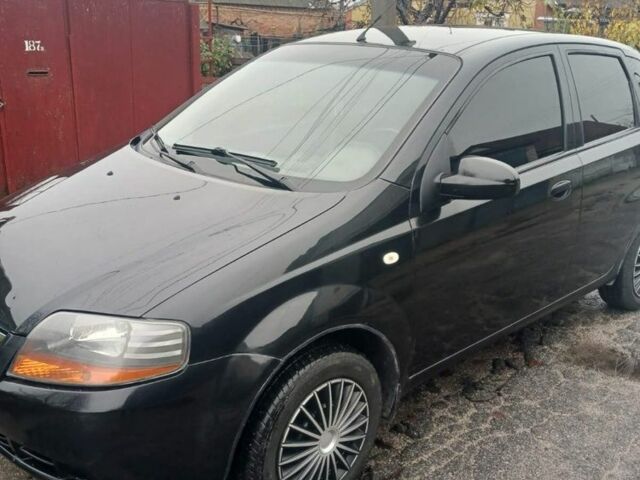 Черный Шевроле Авео, объемом двигателя 10 л и пробегом 185 тыс. км за 3500 $, фото 1 на Automoto.ua