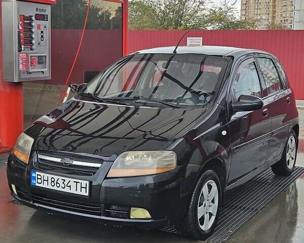 Черный Шевроле Авео, объемом двигателя 1.5 л и пробегом 212 тыс. км за 3000 $, фото 2 на Automoto.ua