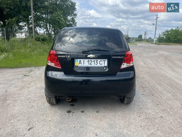 Черный Шевроле Авео, объемом двигателя 1.5 л и пробегом 222 тыс. км за 3800 $, фото 5 на Automoto.ua