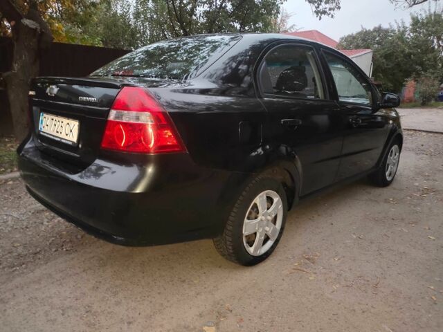 Черный Шевроле Авео, объемом двигателя 1.4 л и пробегом 212 тыс. км за 3200 $, фото 2 на Automoto.ua