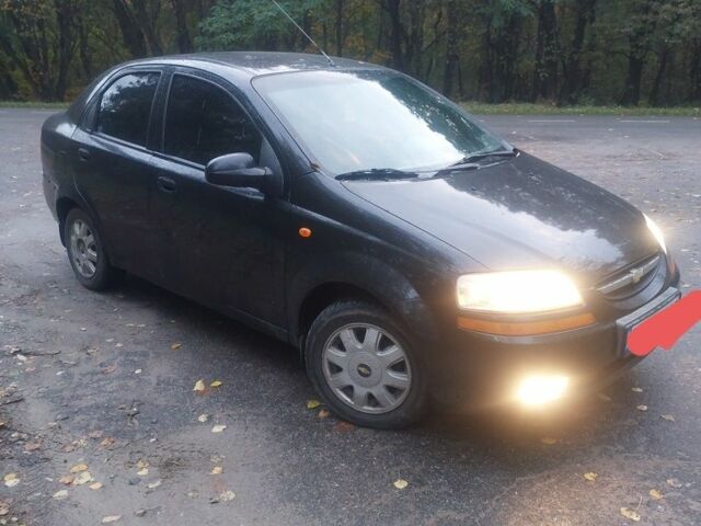 Черный Шевроле Авео, объемом двигателя 1.5 л и пробегом 200 тыс. км за 3200 $, фото 1 на Automoto.ua