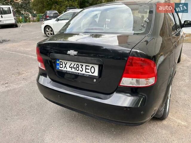 Черный Шевроле Авео, объемом двигателя 1.5 л и пробегом 221 тыс. км за 3200 $, фото 2 на Automoto.ua