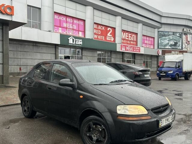 Черный Шевроле Авео, объемом двигателя 1.5 л и пробегом 200 тыс. км за 1450 $, фото 1 на Automoto.ua