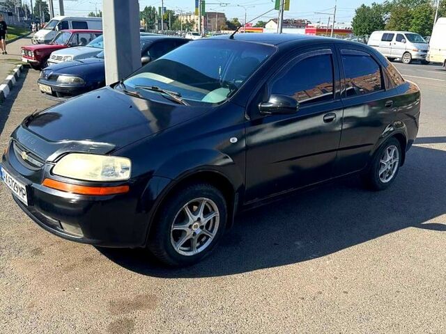 Черный Шевроле Авео, объемом двигателя 1.5 л и пробегом 224 тыс. км за 2820 $, фото 1 на Automoto.ua