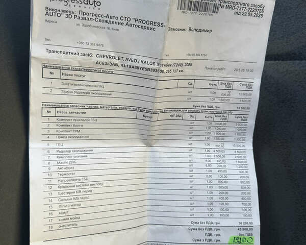 Черный Шевроле Авео, объемом двигателя 1.5 л и пробегом 260 тыс. км за 2150 $, фото 13 на Automoto.ua