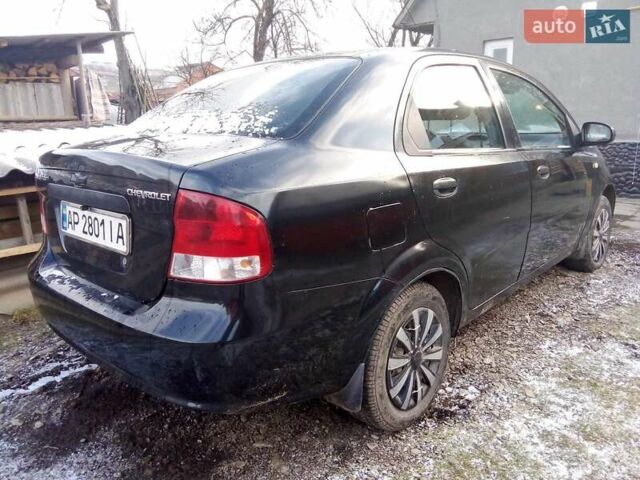 Черный Шевроле Авео, объемом двигателя 1.5 л и пробегом 188 тыс. км за 3600 $, фото 2 на Automoto.ua