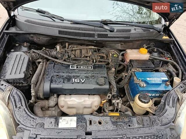 Черный Шевроле Авео, объемом двигателя 1.4 л и пробегом 240 тыс. км за 3200 $, фото 8 на Automoto.ua