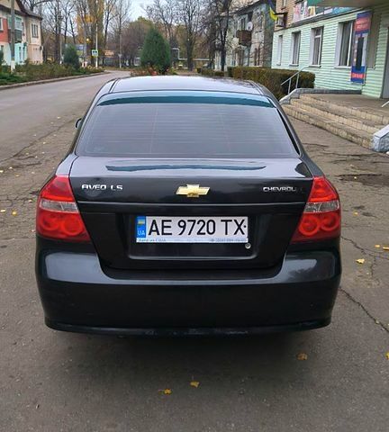 Черный Шевроле Авео, объемом двигателя 1.5 л и пробегом 512 тыс. км за 2800 $, фото 7 на Automoto.ua