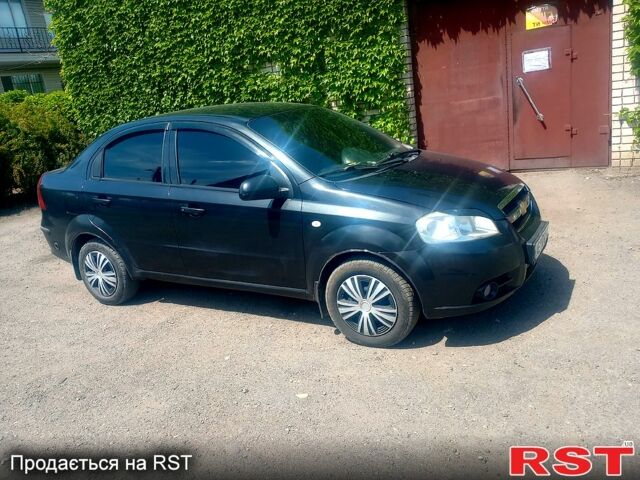 Черный Шевроле Авео, объемом двигателя 1.5 л и пробегом 195 тыс. км за 3300 $, фото 1 на Automoto.ua