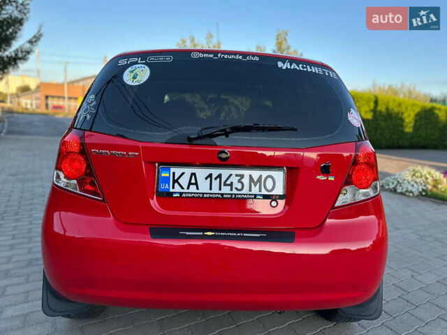 Красный Шевроле Авео, объемом двигателя 1.5 л и пробегом 191 тыс. км за 3500 $, фото 5 на Automoto.ua