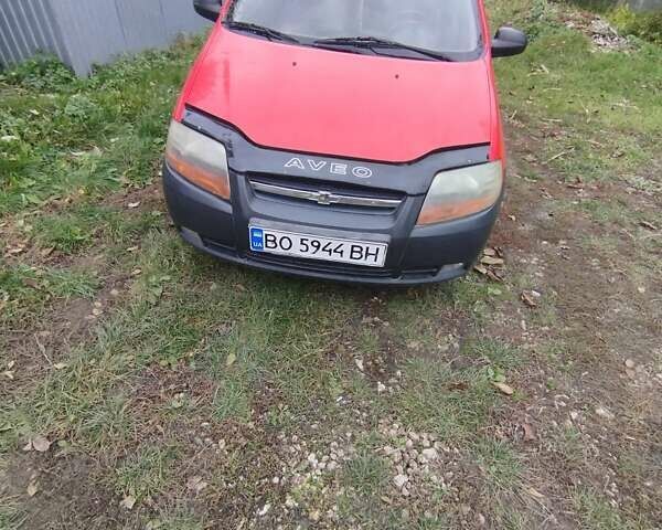 Красный Шевроле Авео, объемом двигателя 1.5 л и пробегом 163 тыс. км за 2100 $, фото 1 на Automoto.ua