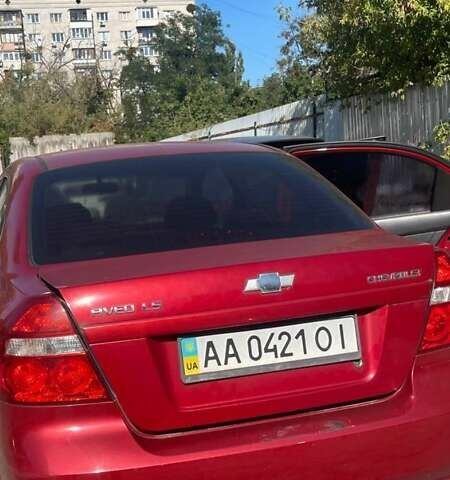 Красный Шевроле Авео, объемом двигателя 1.5 л и пробегом 160 тыс. км за 3800 $, фото 6 на Automoto.ua