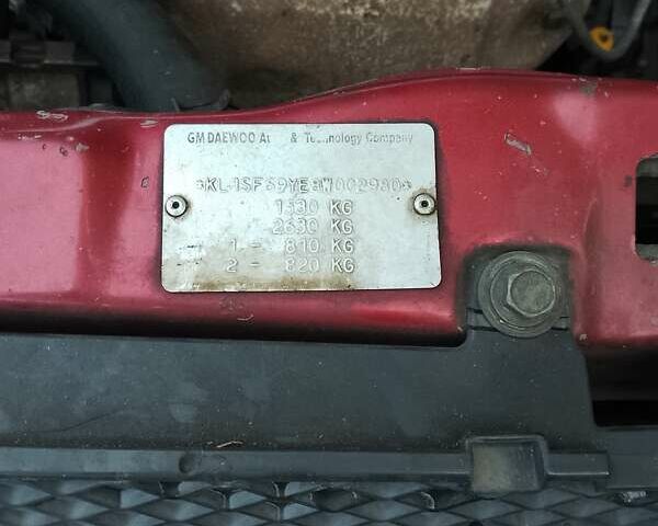 Красный Шевроле Авео, объемом двигателя 1.5 л и пробегом 241 тыс. км за 2700 $, фото 1 на Automoto.ua