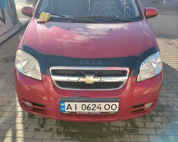 Красный Шевроле Авео, объемом двигателя 1.5 л и пробегом 171 тыс. км за 3700 $, фото 1 на Automoto.ua