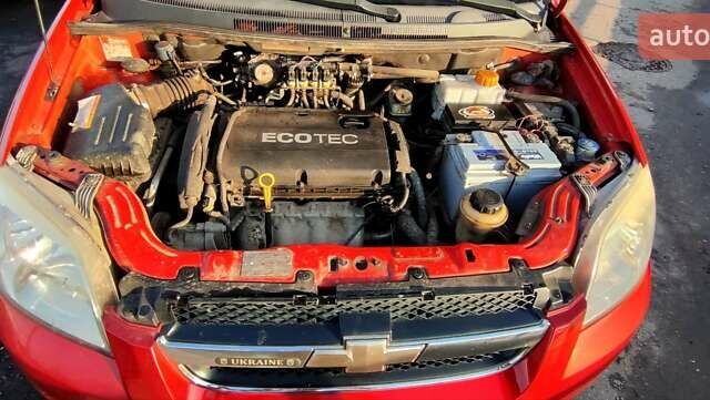 Красный Шевроле Авео, объемом двигателя 1.4 л и пробегом 202 тыс. км за 3600 $, фото 24 на Automoto.ua