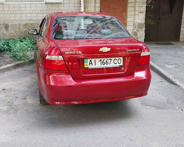 Красный Шевроле Авео, объемом двигателя 1.5 л и пробегом 185 тыс. км за 5000 $, фото 1 на Automoto.ua