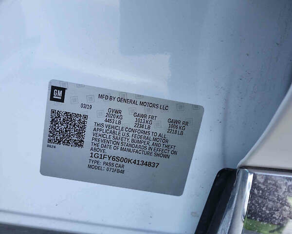 Белый Шевроле Bolt EV, объемом двигателя 0 л и пробегом 60 тыс. км за 11600 $, фото 6 на Automoto.ua