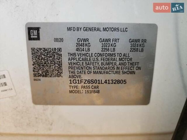 Белый Шевроле Bolt EV, объемом двигателя 0 л и пробегом 37 тыс. км за 3850 $, фото 11 на Automoto.ua