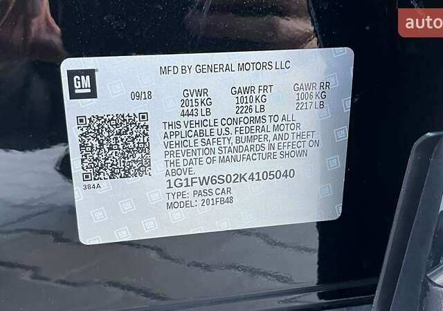 Черный Шевроле Bolt EV, объемом двигателя 0 л и пробегом 75 тыс. км за 14200 $, фото 39 на Automoto.ua