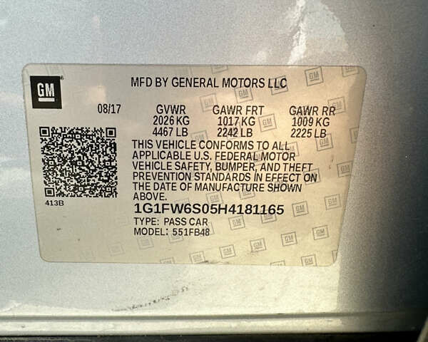 Серый Шевроле Bolt EV, объемом двигателя 0 л и пробегом 89 тыс. км за 13499 $, фото 24 на Automoto.ua