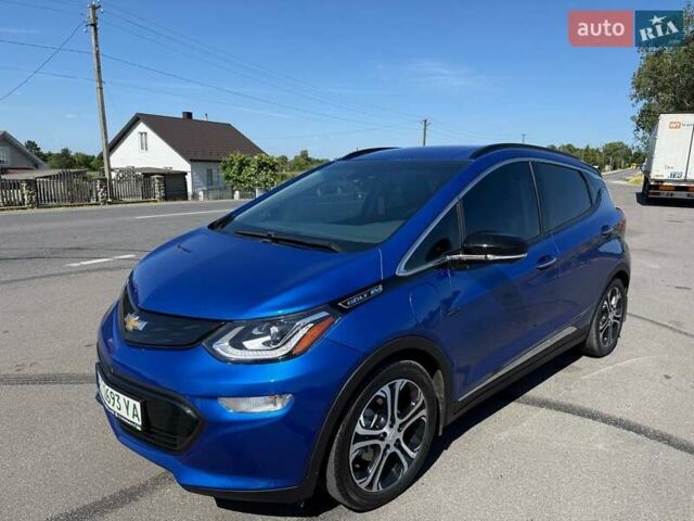 Синий Шевроле Bolt EV, объемом двигателя 0 л и пробегом 58 тыс. км за 16500 $, фото 1 на Automoto.ua