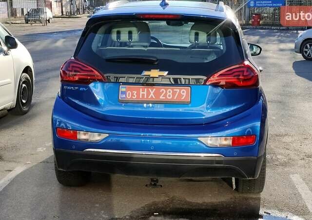 Синий Шевроле Bolt EV, объемом двигателя 0 л и пробегом 85 тыс. км за 16100 $, фото 1 на Automoto.ua