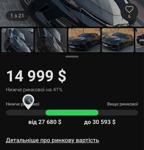 Чорний Шевроле Камаро, об'ємом двигуна 2 л та пробігом 126 тис. км за 14999 $, фото 9 на Automoto.ua