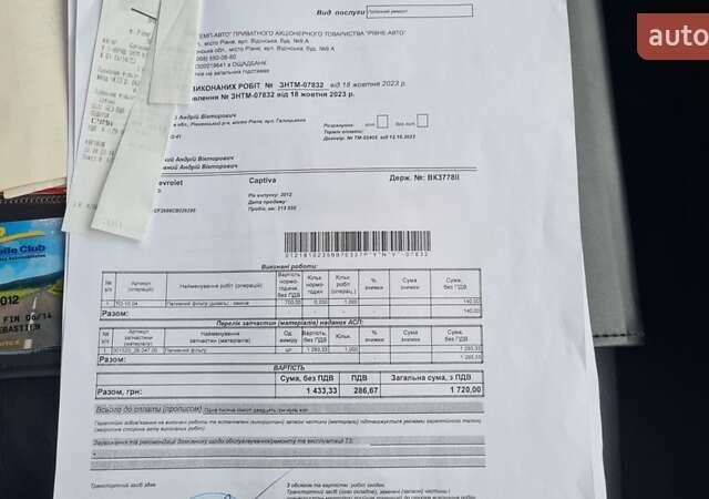 Белый Шевроле Каптива, объемом двигателя 2.2 л и пробегом 219 тыс. км за 9997 $, фото 3 на Automoto.ua