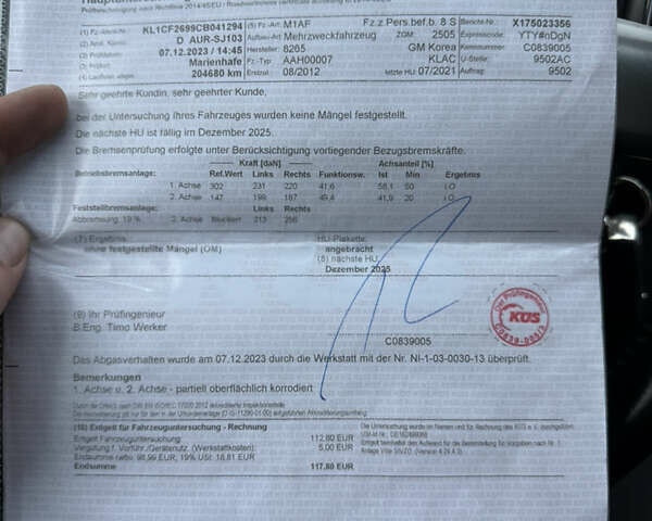 Білий Шевроле Каптіва, об'ємом двигуна 2.23 л та пробігом 215 тис. км за 9250 $, фото 14 на Automoto.ua