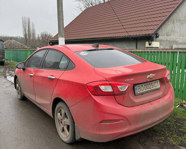 Красный Шевроле Круз, объемом двигателя 1.4 л и пробегом 170 тыс. км за 6700 $, фото 1 на Automoto.ua