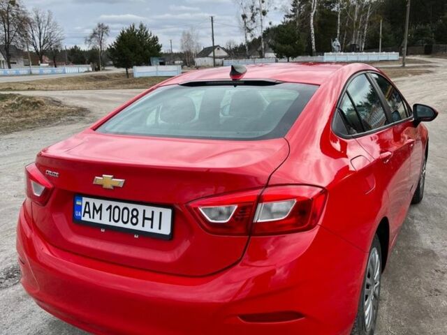 Красный Шевроле Круз, объемом двигателя 1.4 л и пробегом 159 тыс. км за 7999 $, фото 1 на Automoto.ua