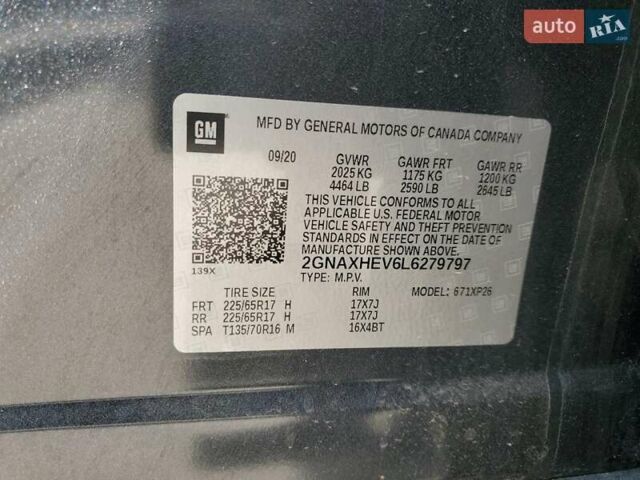 Серый Шевроле Эквинокс, объемом двигателя 1.5 л и пробегом 52 тыс. км за 3000 $, фото 12 на Automoto.ua