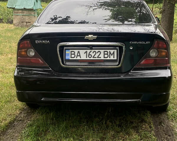Чорний Шевроле Еванда, об'ємом двигуна 2 л та пробігом 181 тис. км за 5000 $, фото 1 на Automoto.ua