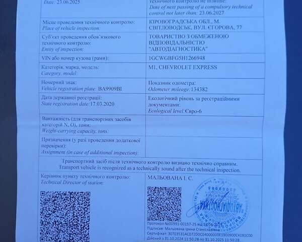 Черный Шевроле Експресс, объемом двигателя 5.97 л и пробегом 136 тыс. км за 59000 $, фото 29 на Automoto.ua