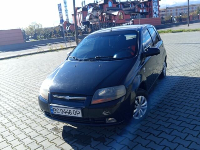 Черный Шевроле Калос, объемом двигателя 1.4 л и пробегом 220 тыс. км за 3300 $, фото 2 на Automoto.ua