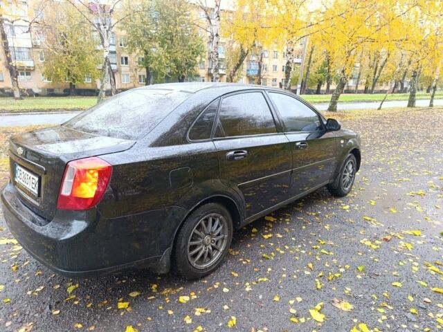 Черный Шевроле Лачетти, объемом двигателя 1.6 л и пробегом 245 тыс. км за 3650 $, фото 5 на Automoto.ua