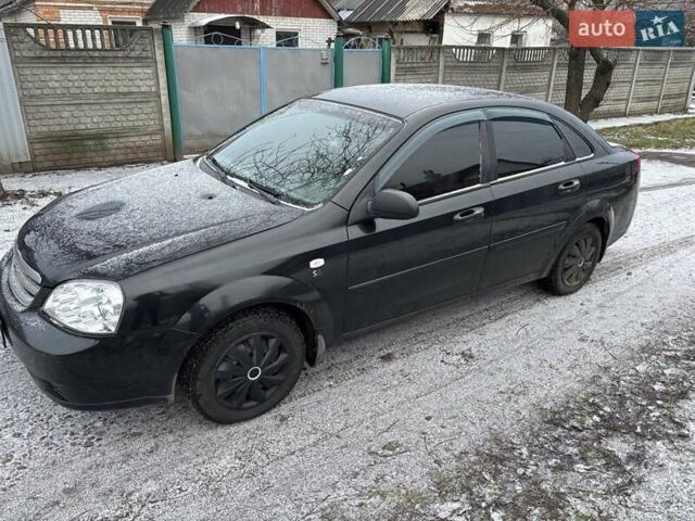 Черный Шевроле Лачетти, объемом двигателя 1.6 л и пробегом 107 тыс. км за 4800 $, фото 1 на Automoto.ua