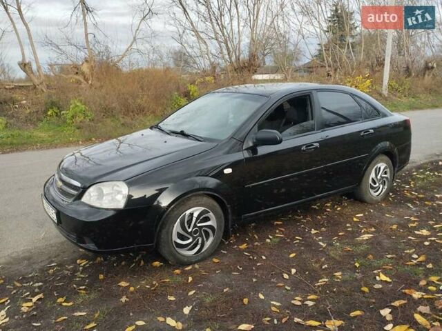 Черный Шевроле Лачетти, объемом двигателя 1.6 л и пробегом 190 тыс. км за 3700 $, фото 4 на Automoto.ua