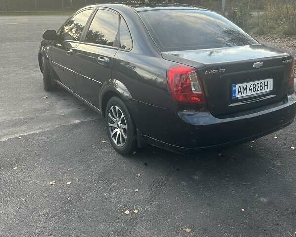 Черный Шевроле Лачетти, объемом двигателя 1.6 л и пробегом 184 тыс. км за 5700 $, фото 4 на Automoto.ua