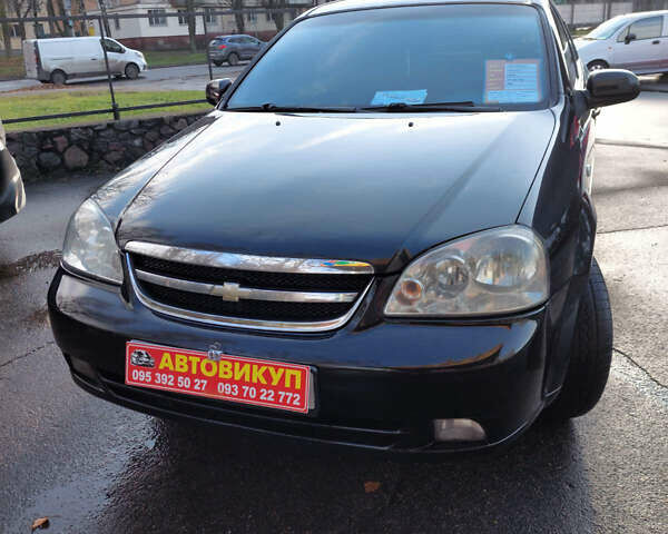 Черный Шевроле Лачетти, объемом двигателя 1.8 л и пробегом 257 тыс. км за 4200 $, фото 4 на Automoto.ua