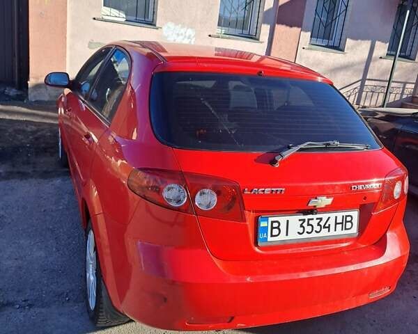 Красный Шевроле Лачетти, объемом двигателя 1.6 л и пробегом 166 тыс. км за 3800 $, фото 1 на Automoto.ua