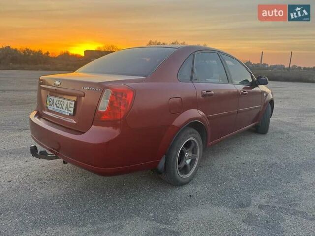 Красный Шевроле Лачетти, объемом двигателя 1.8 л и пробегом 189 тыс. км за 4200 $, фото 3 на Automoto.ua