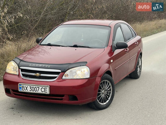 Красный Шевроле Лачетти, объемом двигателя 1.6 л и пробегом 223 тыс. км за 3700 $, фото 2 на Automoto.ua