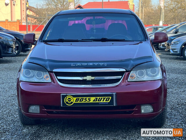 Красный Шевроле Лачетти, объемом двигателя 1.6 л и пробегом 256 тыс. км за 4300 $, фото 1 на Automoto.ua