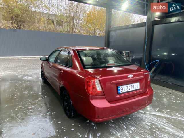 Красный Шевроле Лачетти, объемом двигателя 1.6 л и пробегом 225 тыс. км за 2900 $, фото 1 на Automoto.ua