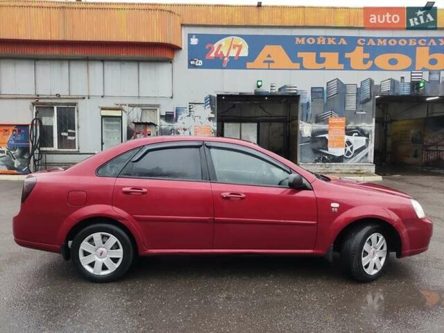 Червоний Шевроле Лачетті, об'ємом двигуна 1.6 л та пробігом 224 тис. км за 3650 $, фото 1 на Automoto.ua