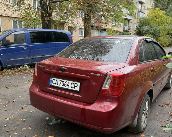 Красный Шевроле Лачетти, объемом двигателя 1.6 л и пробегом 213 тыс. км за 4500 $, фото 3 на Automoto.ua