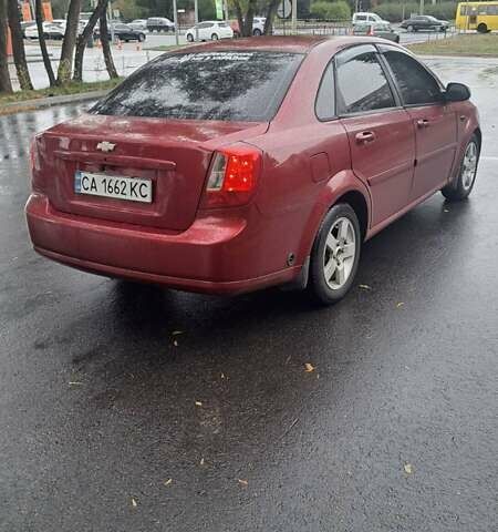 Красный Шевроле Лачетти, объемом двигателя 1.6 л и пробегом 275 тыс. км за 4500 $, фото 3 на Automoto.ua
