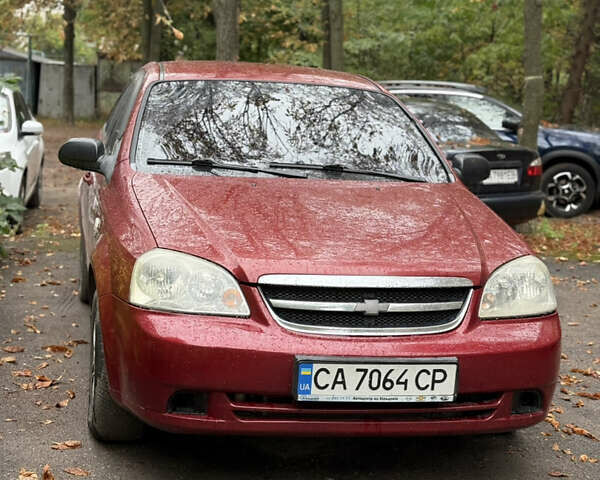 Красный Шевроле Лачетти, объемом двигателя 1.6 л и пробегом 213 тыс. км за 4500 $, фото 1 на Automoto.ua