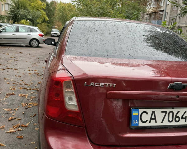 Красный Шевроле Лачетти, объемом двигателя 1.6 л и пробегом 213 тыс. км за 4500 $, фото 4 на Automoto.ua